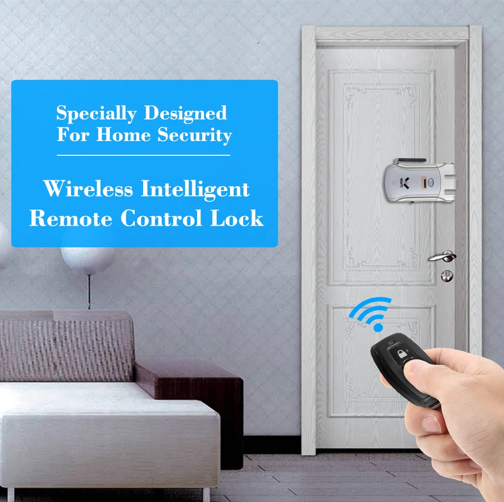 WAFU 008 дверной замок беспроводной пульт дистанционного управления Невидимый