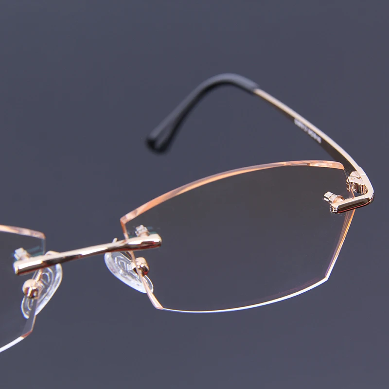 Роскошные очки для чтения мужские без оправы по рецепту близорукости с