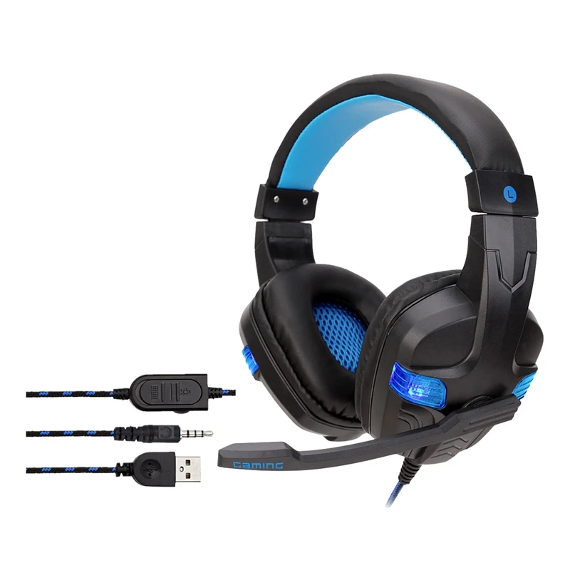 SY860MV с головным креплением блестящие Игровые наушники для ноутбука игровые