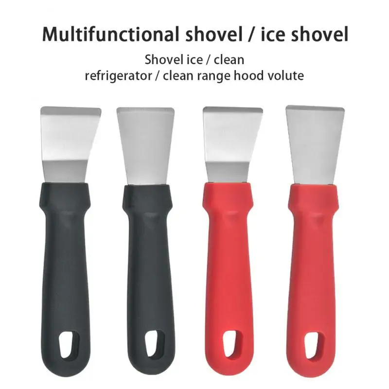 

Stainless Steel Lampblack Shovel Kitchen Dirt Cleaning Shovel Refrigerator Defrosting Shovel Household Range Hood Volute Tools