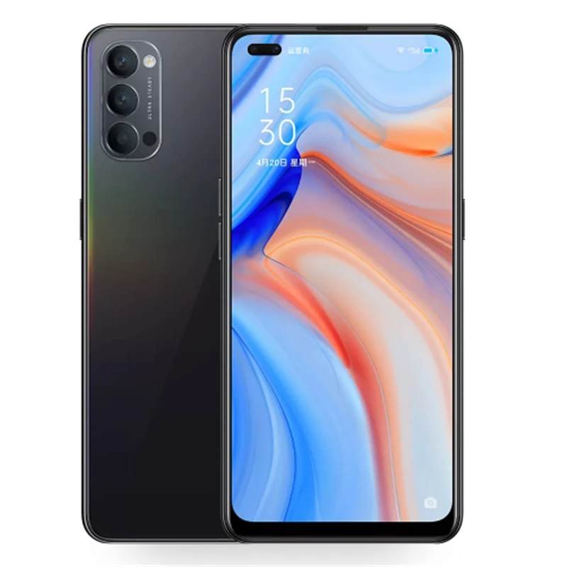 Смартфон Oppo Reno 4 5G 8 ГБ 256 Восьмиядерный процессор Snapdragon 76 экран 6 дюйма 2400 × 1080P AMOLED