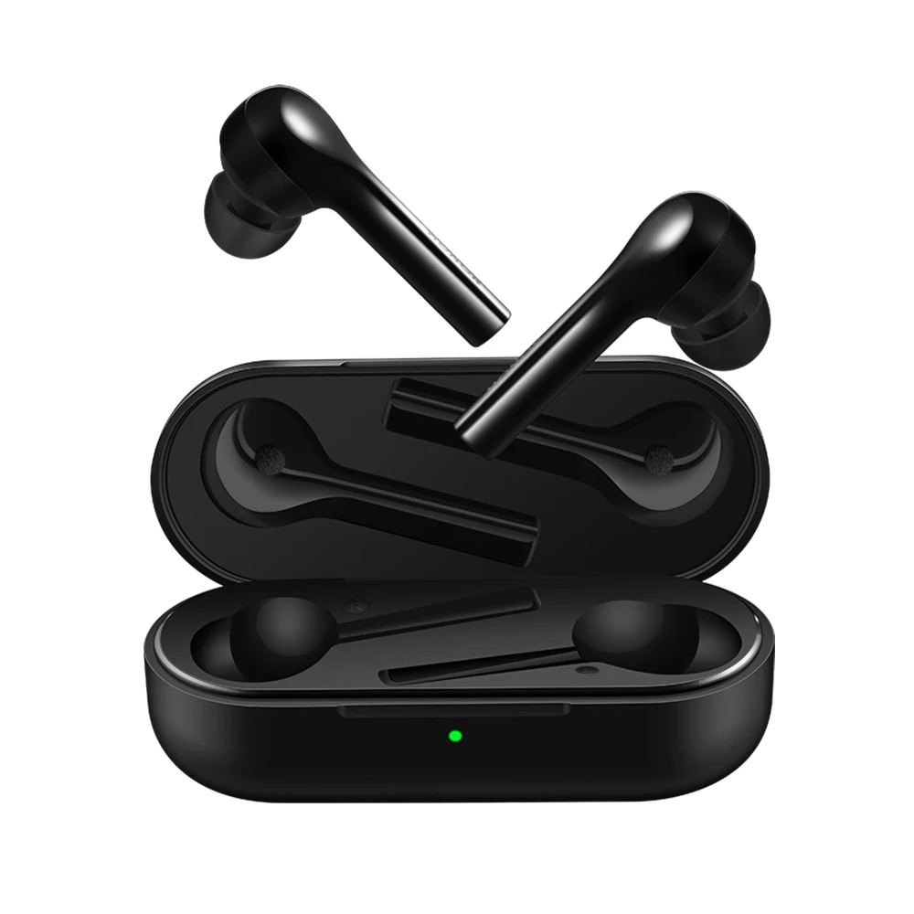 Черный Huawei Honor Flypods Lite беспроводные наушники Bluetooth наушники TWS наушники водонепроницаемые IP54 Tap управление с зарядным устройством - Цвет: Черный