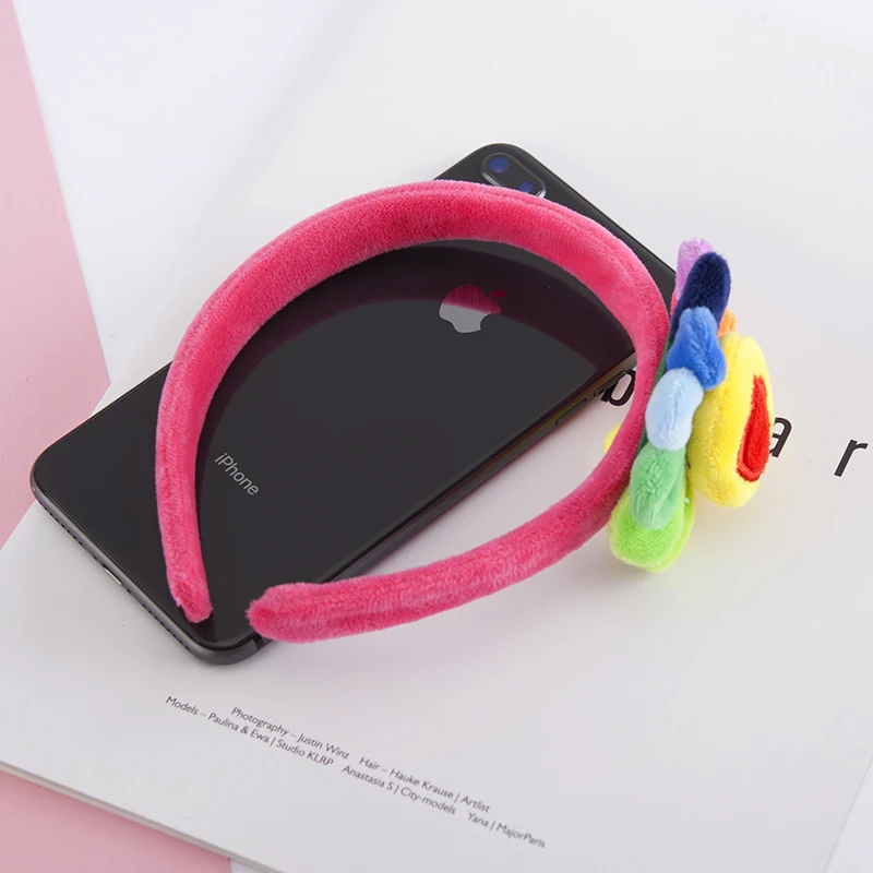 Цветная повязка на голову с подсолнухом для мытья лица мягкий макияж женские