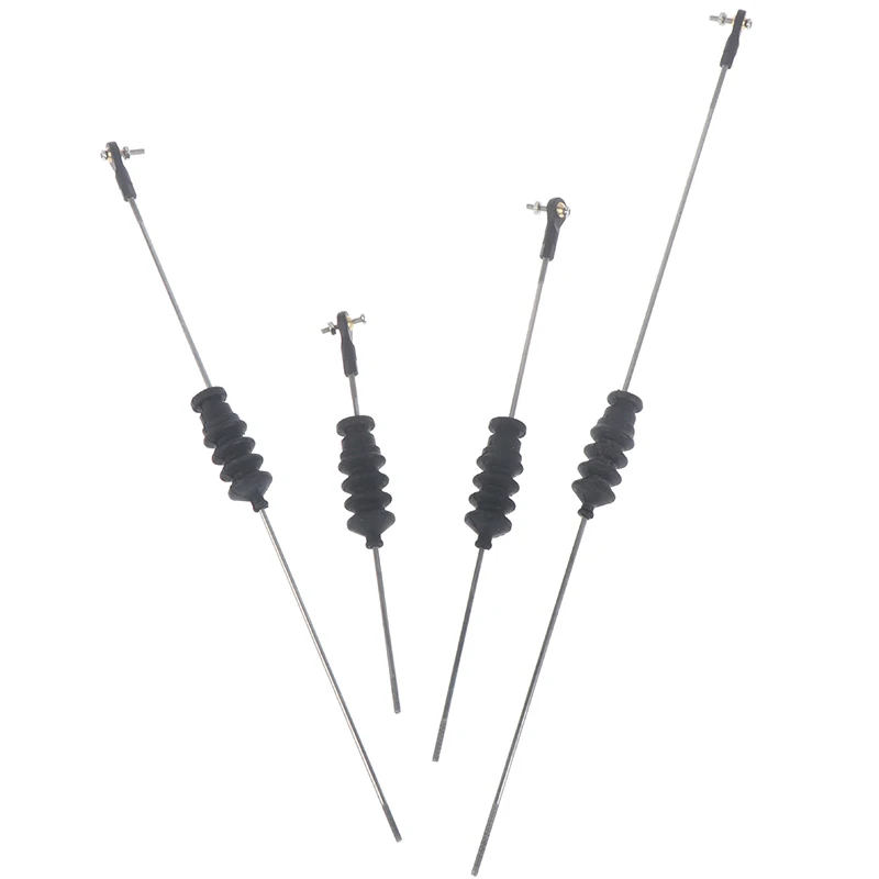 

RC Model Boat Push Rod Kit Include M2 Rod End +Rubber Bellows Seals+M2 Pull Rod