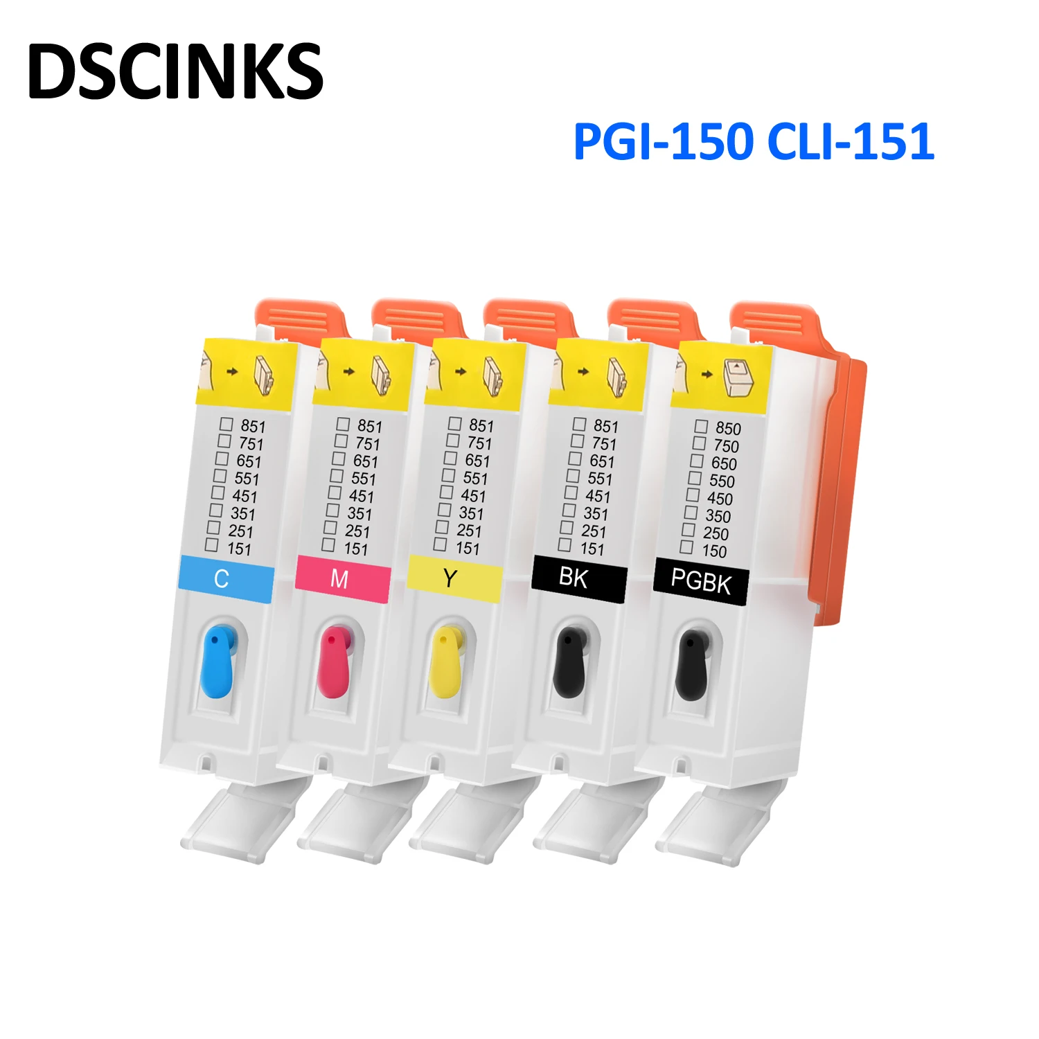 Чернильный картридж для Canon PIXMA MG5410 MG5510 MG5610 MG6410 MG6610 IP7210 MX721 IX6810 PGI 150 CLI 151 |