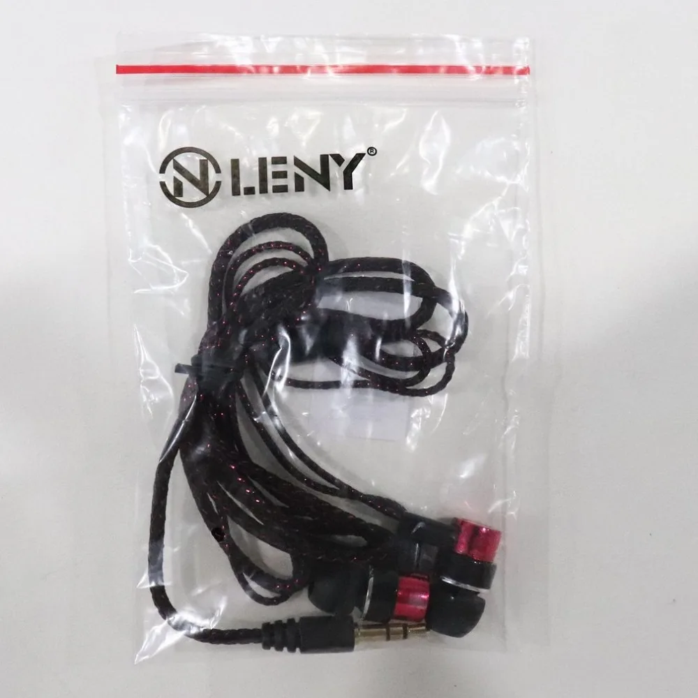 

3.5mm Stereo Woven Fiber Cloth Line Headset Device Metal Earphones Jack Wholesale