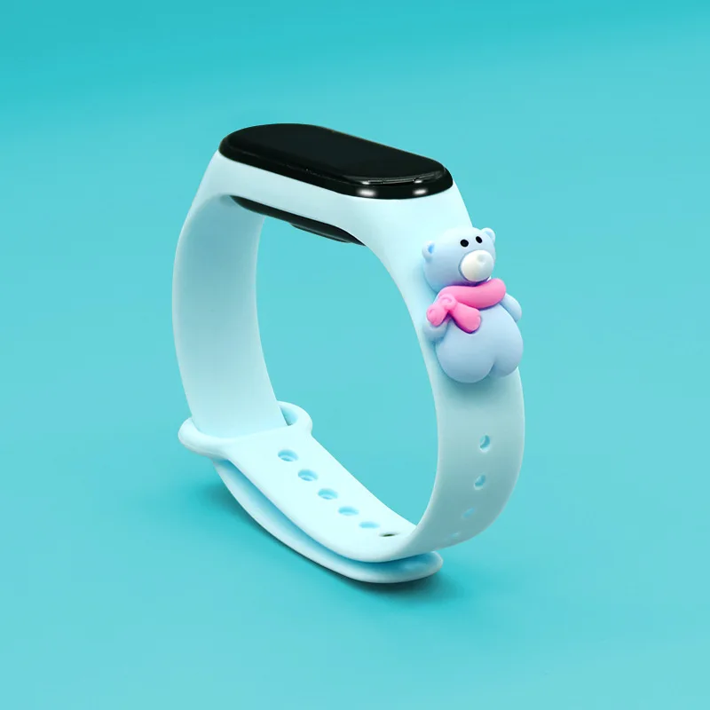 Ремешок для часов Mi Band 6 5 4 3 рождественский подарок силиконовый