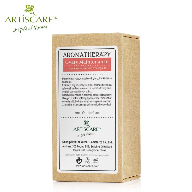 ARTISCARE 100% эфирное масло для ухода за яичниками 30 мл натуральное растительное