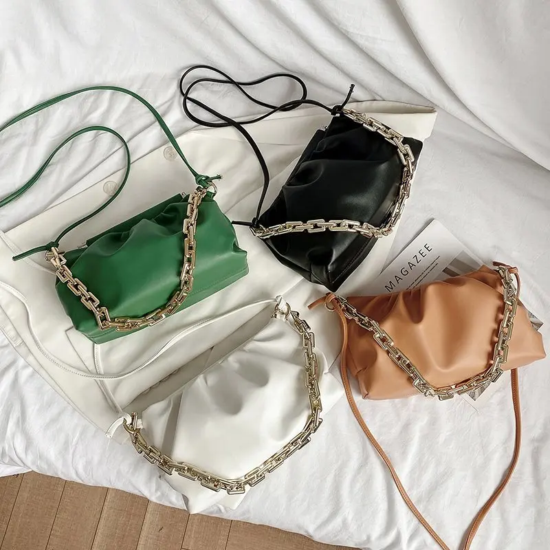 

2021 Spring Women's Bag Handbags Fashion Trend Famous Luxury Designer Leather Crossbody Ladies Little Dumplings Chain Shoulder