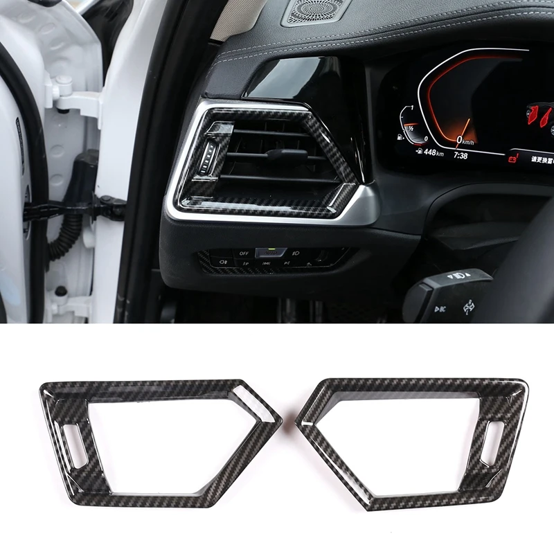 

For BMW 3 Series G20 G28 2019-2020 Carbon Fiber Side Air Conditioning Vent Outlet Cover Trim Sticker