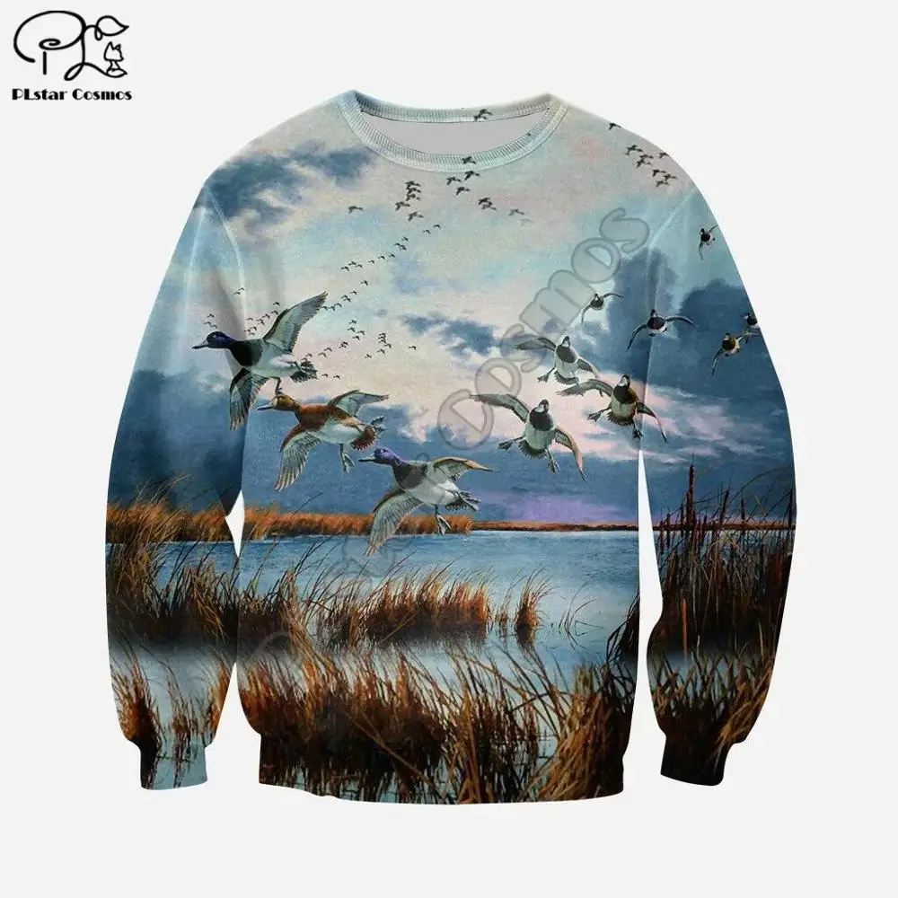 

PLstar Cosmos Duck Hunting Animal Hunter Camo Tattoo Autumn Sweatshirt Tracksuit Pullover Harajuku 3DPrint Men/Women Hoodies B22