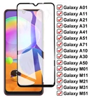 9D полное закаленное стекло для Samsung Galaxy A01 Core A11 A21 A31 A41 A51 A71 защита для экрана A10 A30 A50 M01 M11 M21 M31 M51 пленка