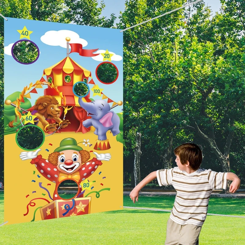 

Игрушка-мешок с песком для игр carnival, Спортивная игрушка с мешками и баннером, крутой подарок для семейной игры, Интерактивная уличная игрушк...