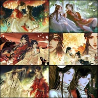 5d diy embroidery heaven officials blessing anime diamond painting chinese tv poster wall decoration for living room