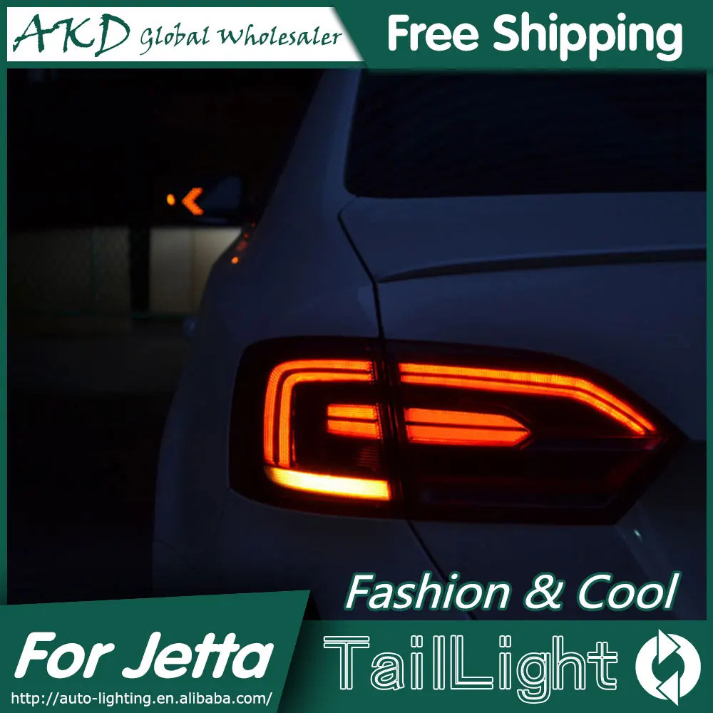 Светодиодный задний фонарь AKD для VW Jetta MK6 стоп сигнал парковки|jetta led|car stylingled tail light