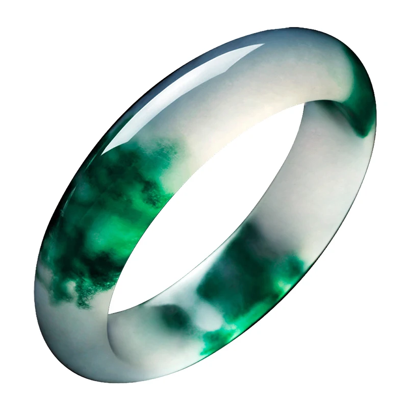 

Genuine Natural Green Jade Bangle Bracelet Charm Jewellery Fashion Accessories Hand-carved Amulet Gifts For Women Men