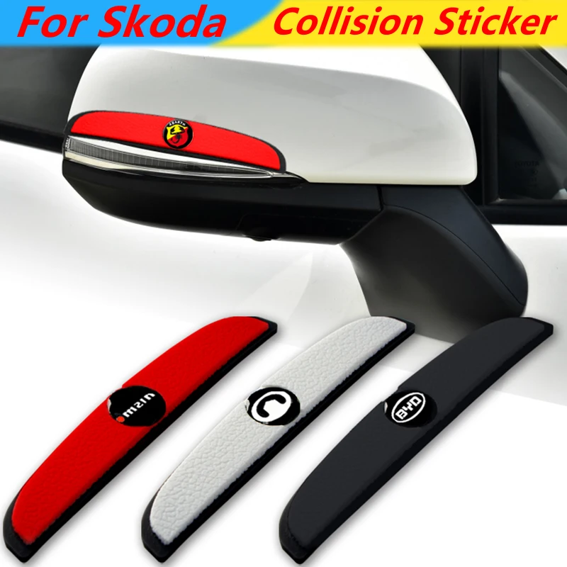 

4pcs Car Door Anti-Collision Strip Luminous For Skodas Octavia MK2 MK3 2 3 A7 Fabia Karoq Kodiaq Superb Rapid Kamiq Scala Yeti