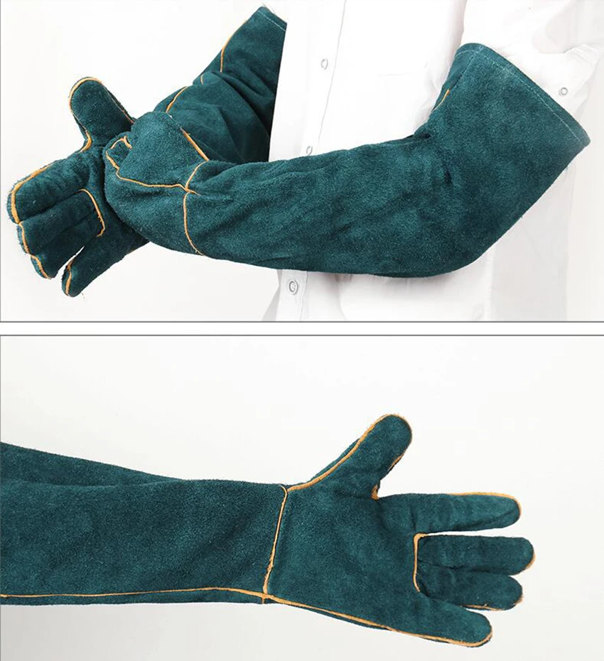 

Animal Handling Gloves- Scratch/Bite Resistant Protective Gloves Long Sleeve Animals Protection Gloves for Dog Cat Bird Snake