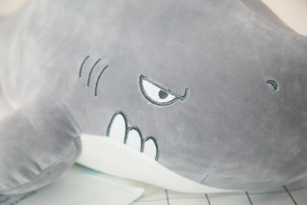 110 см кровать angry Shark спальная Подушка Пингвин уплотнения подходит для детей и подушка для взрослых море животное кукла плюшевый подарок для детей