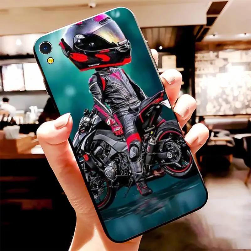PENHUWAN мультфильм мотоциклетный шлем чехол для телефона Vivo Y91c Y17 Y51 Y67 Y55 Y93 Y81S Y19 Y7S |