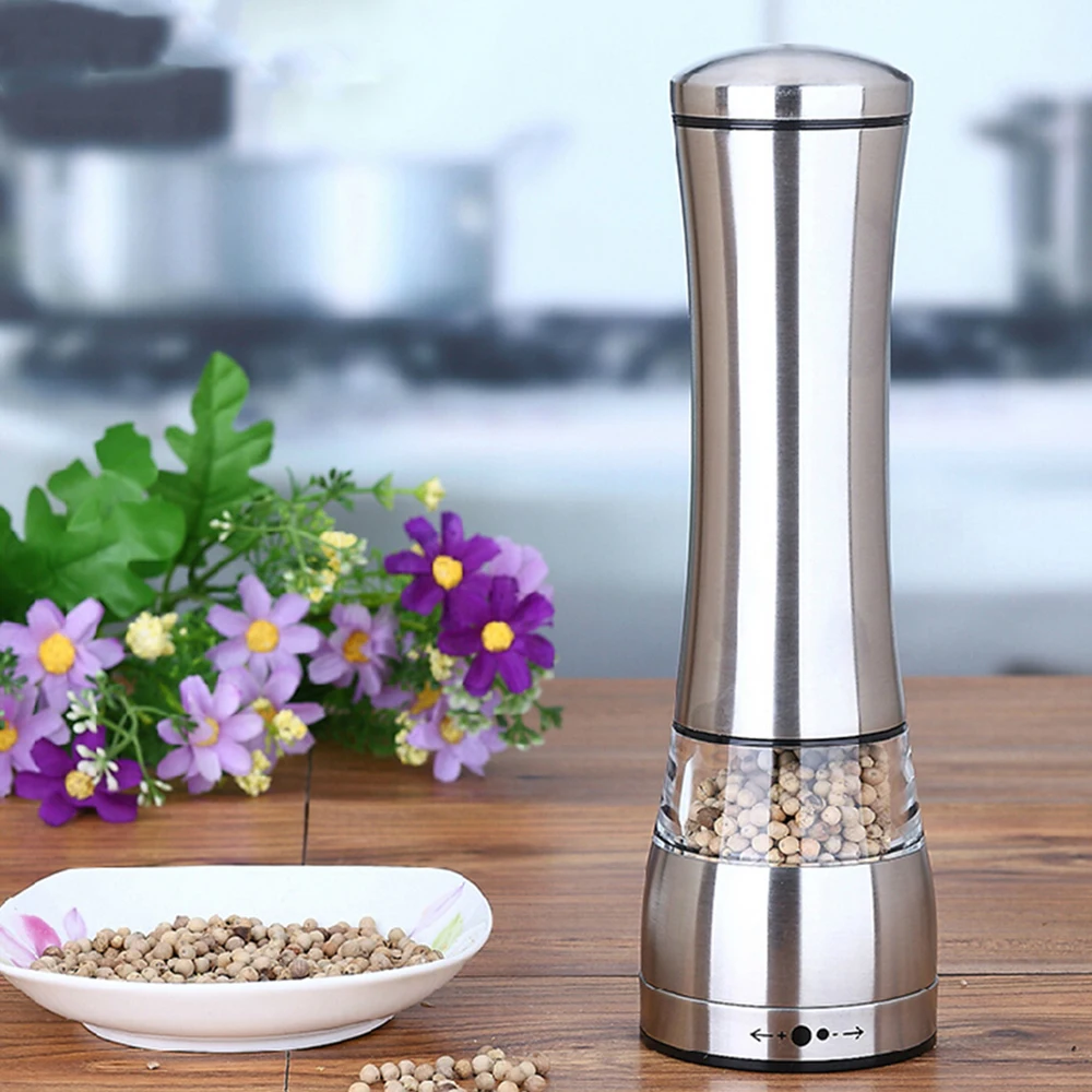 

Stainless Steel Pepper Grinder Manual Mill for Salt Pepper Rice Herbs Spice Creative Ceramic burr Mills for Kitchen Cooking
