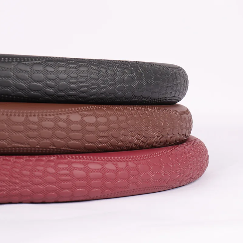 

Car Steering Wheel Covers Shell Skidproof Shoulder Protection Cowhide Crocodile Pattern Auto Steering Wheel Protector