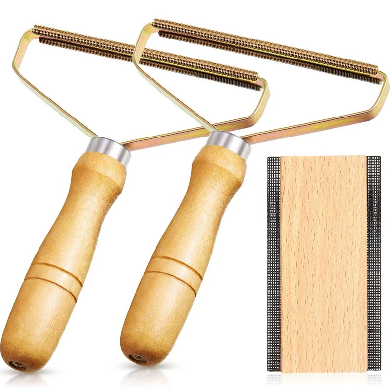 3 шт портативный капок удаления и мульти-Ткань свитер гребень со стальной сеткой