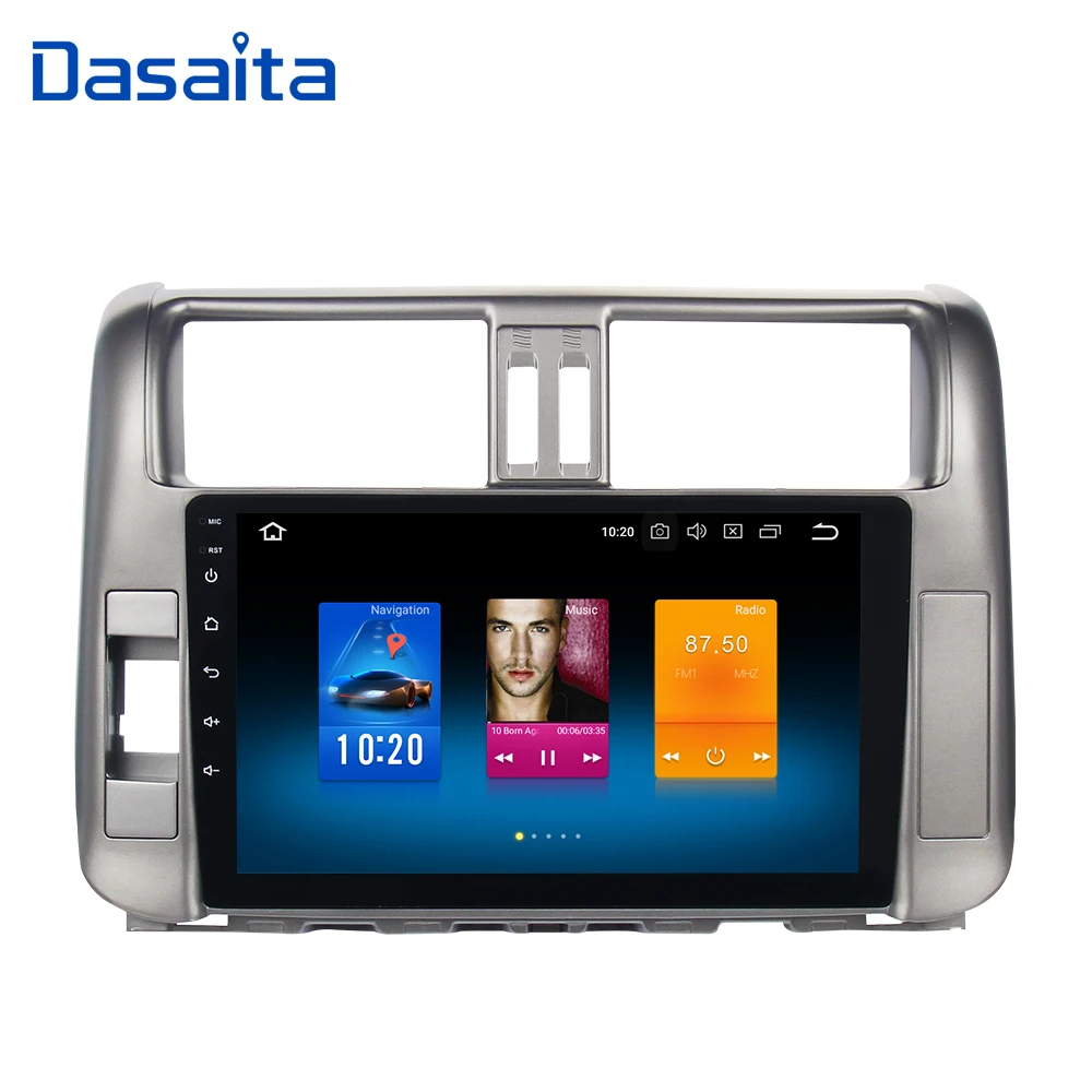 Dasaita Android 9 0 автомобиль радио для Toyota Prado 150 2010 2011 2012 2013 gps мультимедийный плеер с