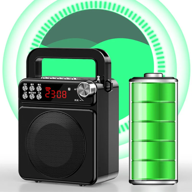 Портативный беспроводной Bluetooth-динамик FM-радио TF-карта USB MP3 музыкальный плеер