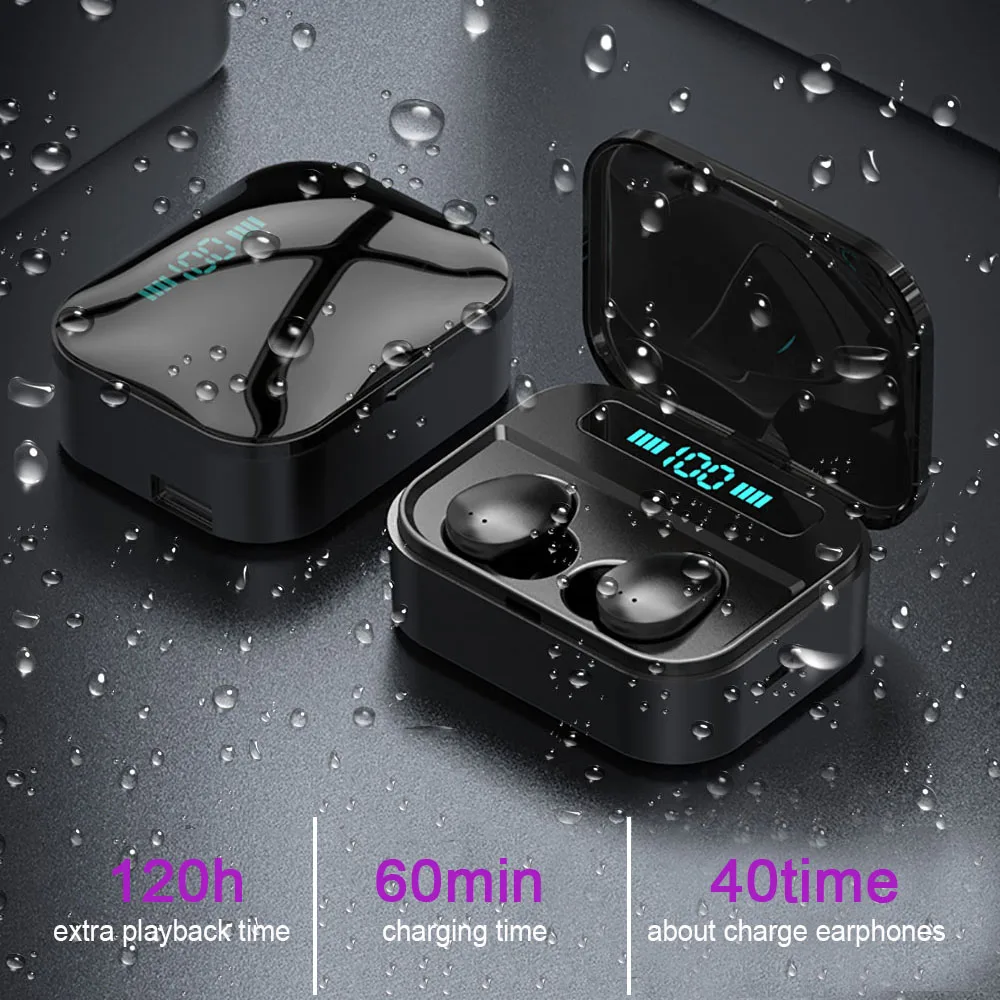 TWS X7 Bluetooth 5 0 наушники IPX7 беспроводные 6D стерео HiFi игровая гарнитура с микрофоном