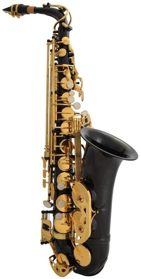 Профессиональный альт саксофон с черно золотыми клавишами Eb E |Саксофон| |