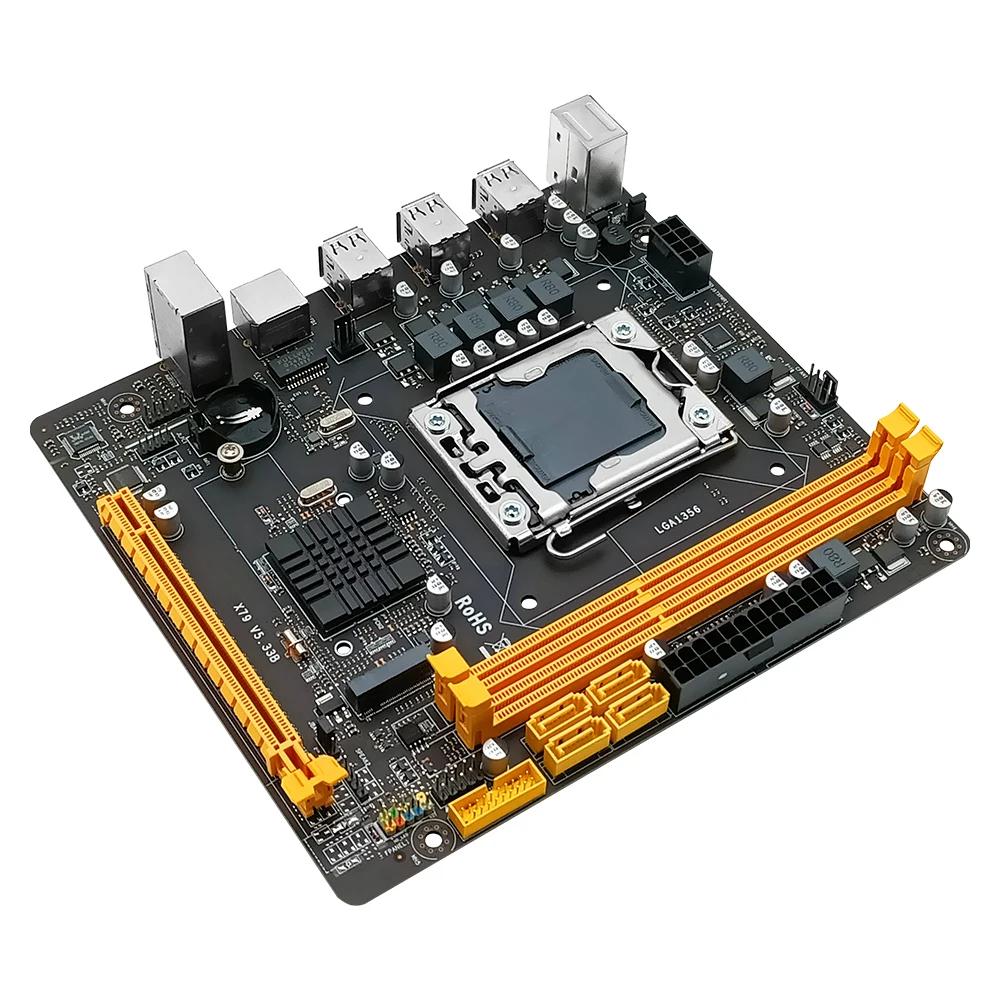 machinist x79 motherboard lga1356 set kit with xeon e5 2420 processor ddr3 ecc 16gb28gbram memory nvme m 2 mini dtx x79 5 33b free global shipping