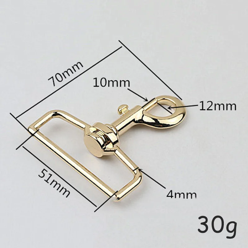 

Meetee5pcs 33/38/51mm Luggage Hardware Accessories KeyChain Dog Buckle Bag Shoulder Strap Hook Buckles DIY Webbing Lobster Clasp