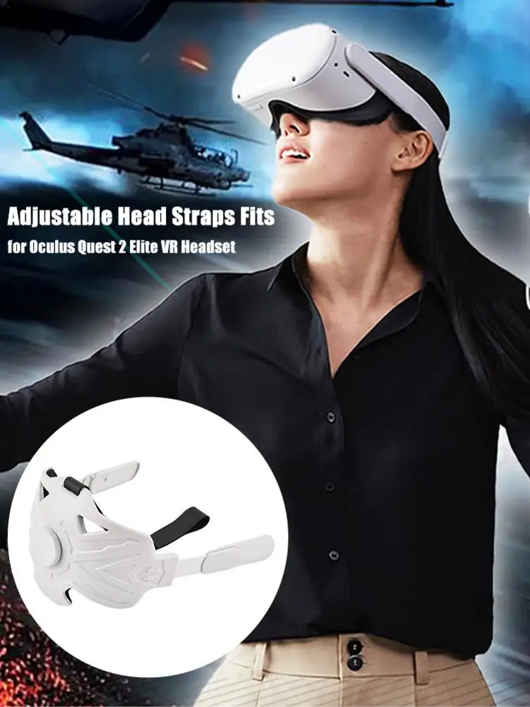 

Ergonomic Comfortable Gift Adjustable VR Accessories Replacement Universal Reduce Pressure Head Strap Fit For Oculus Quest 2