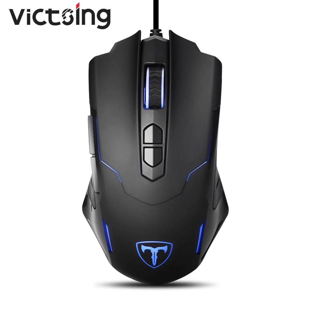 VicTsing PC034 игровая мышь Проводная 7200 dpi Регулируемая мышь 7 программируемых кнопок светодиодный Backli эргономичные USB Компьютерные Мыши для ПК