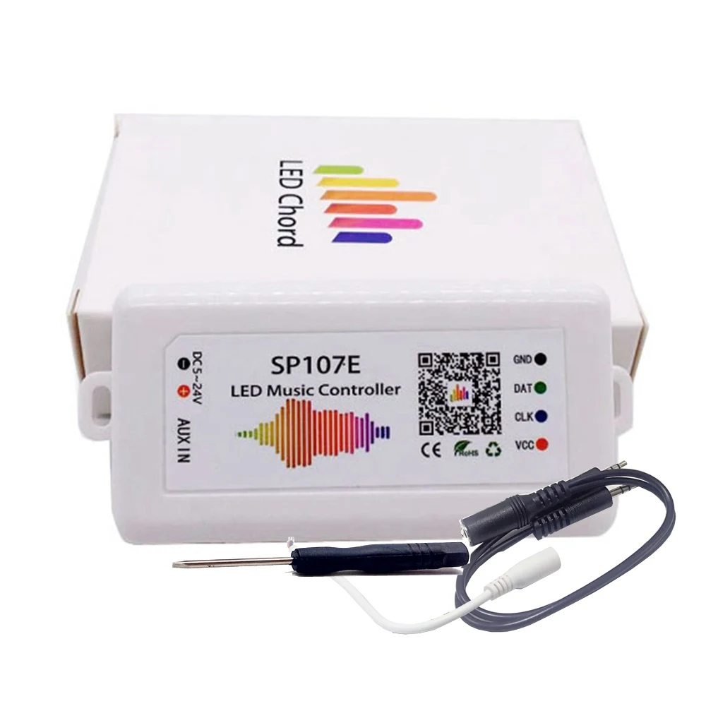 SP107E Bluetooth музыка Wifi RGB Светодиодные полосы контроллер для WS2812B WS2811 SK6812 UCS1903 LPD6803 WS2801 Светодиодные полосы светильник DC5-24V - Цвет: SP107E