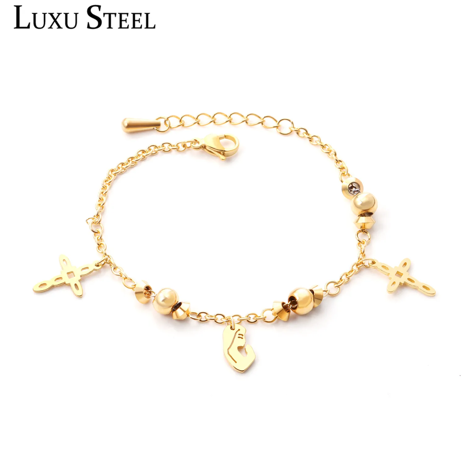 Браслеты LUXUSTEEL Virgin Подвески Дева Мария браслеты из нержавеющей стали с бусинами