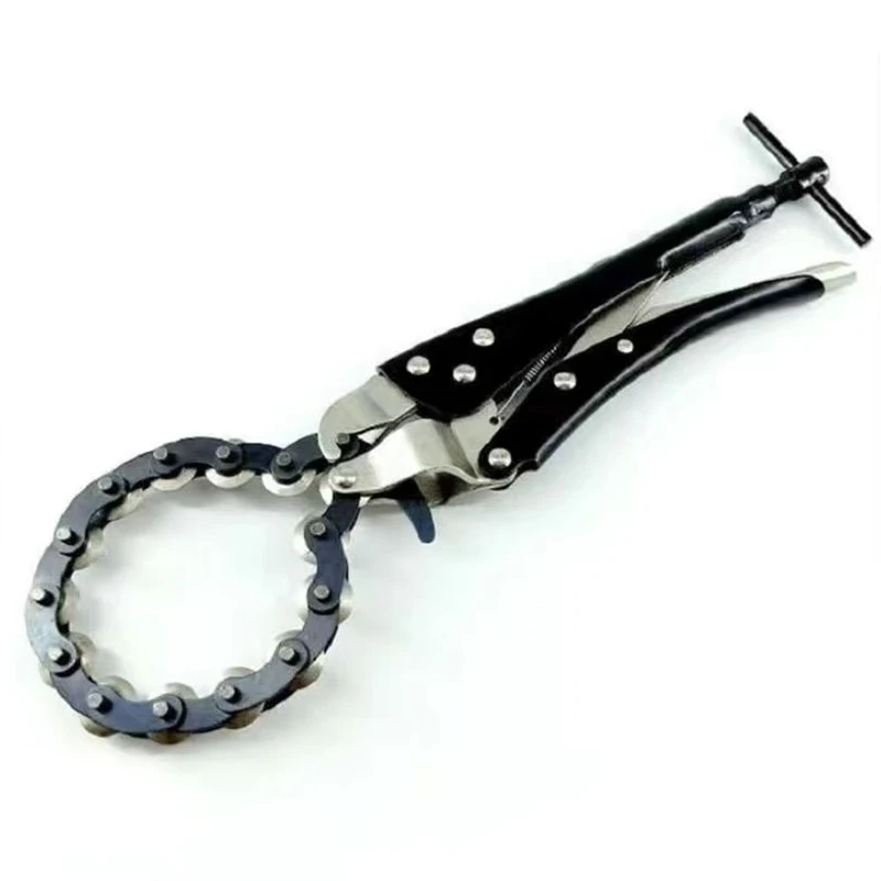 The new chain type exhaust pipe cutter multi-wheel blade tail pipe cutter chain cutter car exhaust and exhaust chain cutter tool images - 6