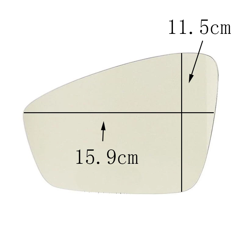 Авто Замена левого правого крыла заднего зеркала с подогревом для Skoda Rapid 2013 2014 2015