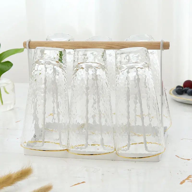 Стеклянная чашка Пномпень с узором молотка домашняя стеклянная бокал для вина