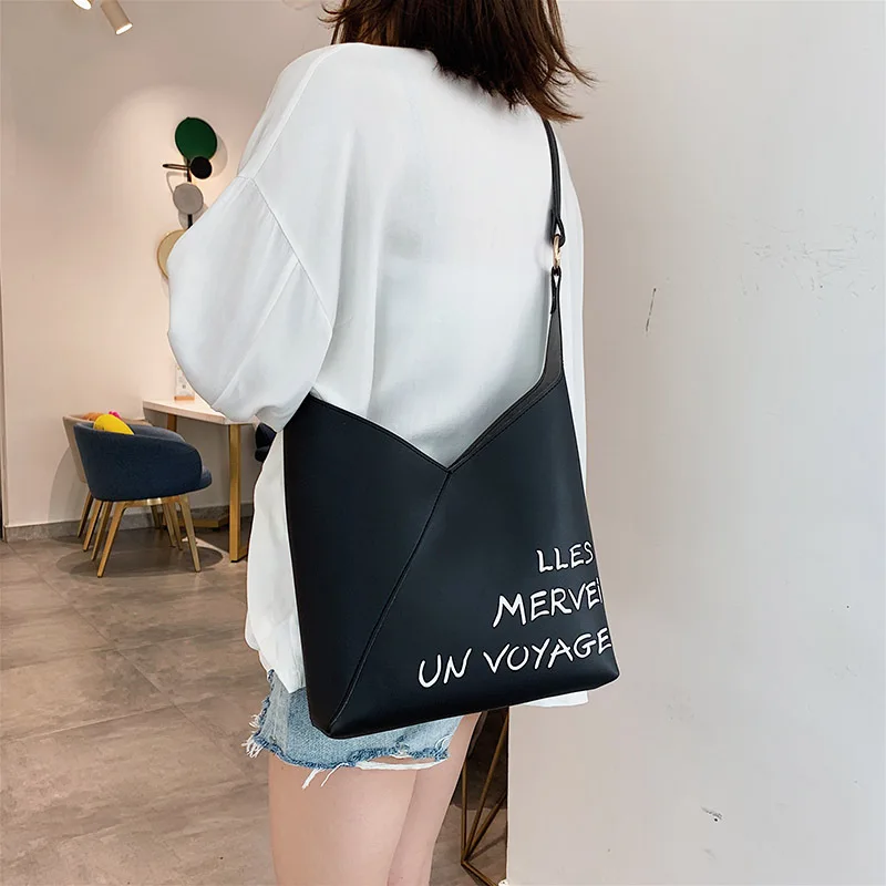 Мода сплиттер MS сумка новый стиль 2019 корейский простой летний|Сумки с ручками| |