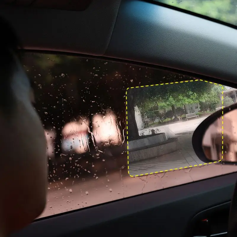 2 шт. непромокаемая Автомобильная Зеркальная Наклейка заднего вида боковое окно