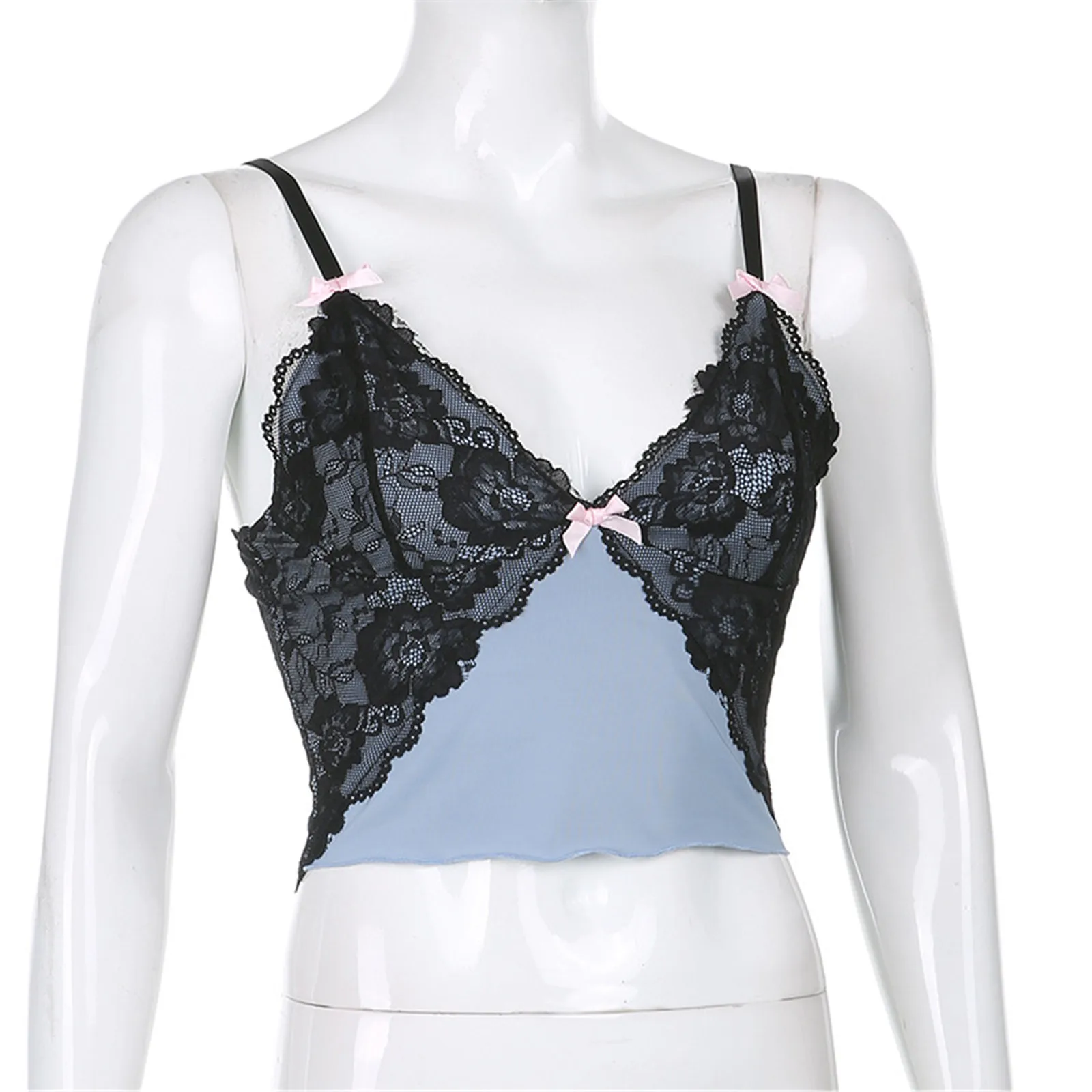 

Top Fashion Ladies Sleeveless Strapless Fashion Women Sleeveless Lace Casual Vest Printed Camis Slim Short Tank Tops