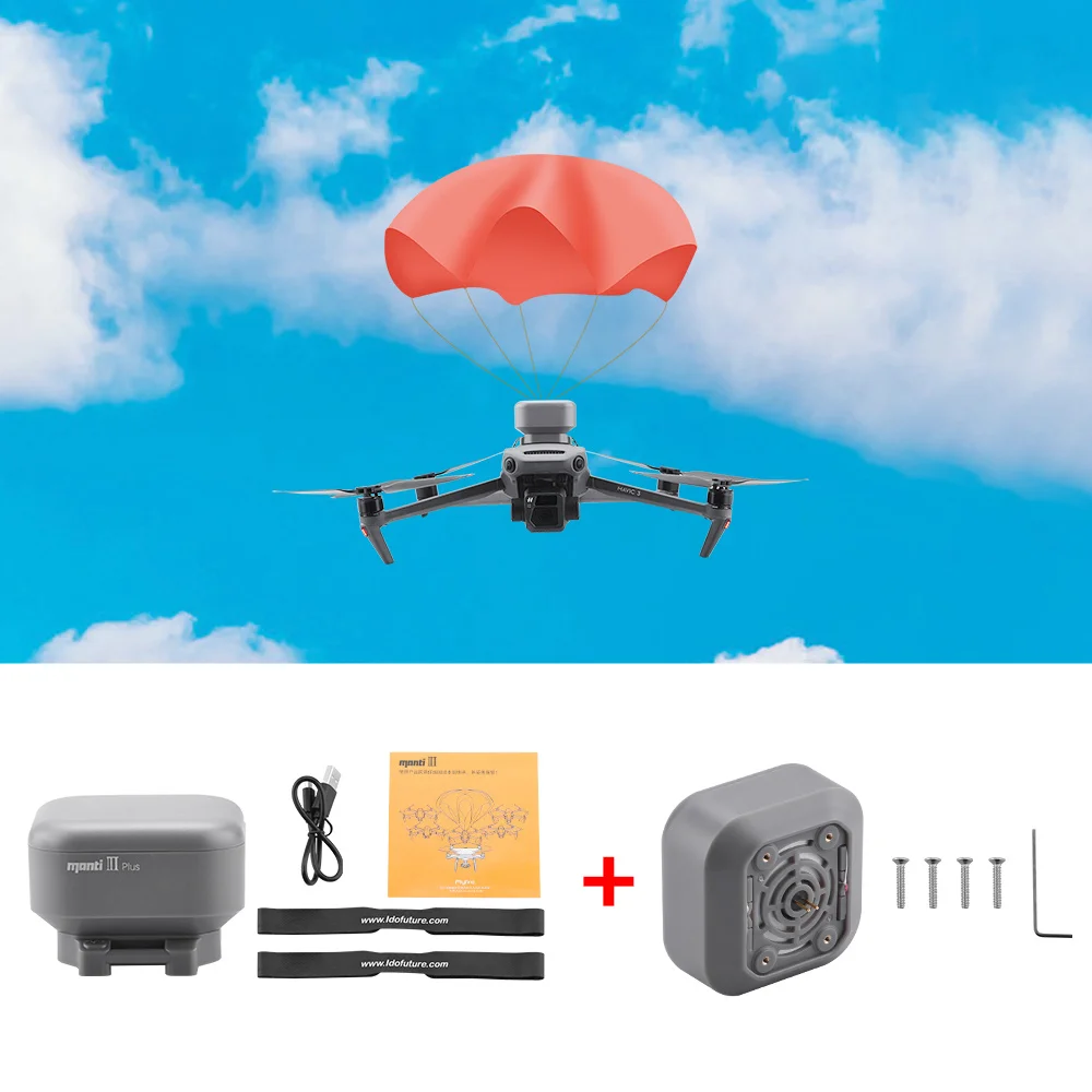 

For DJI Mavic 3/2/Pro Phantom 2/3/4 Flight Safety Parachute Drone Umbrella Safe Flight Protection Accessories Set Kit Canopy