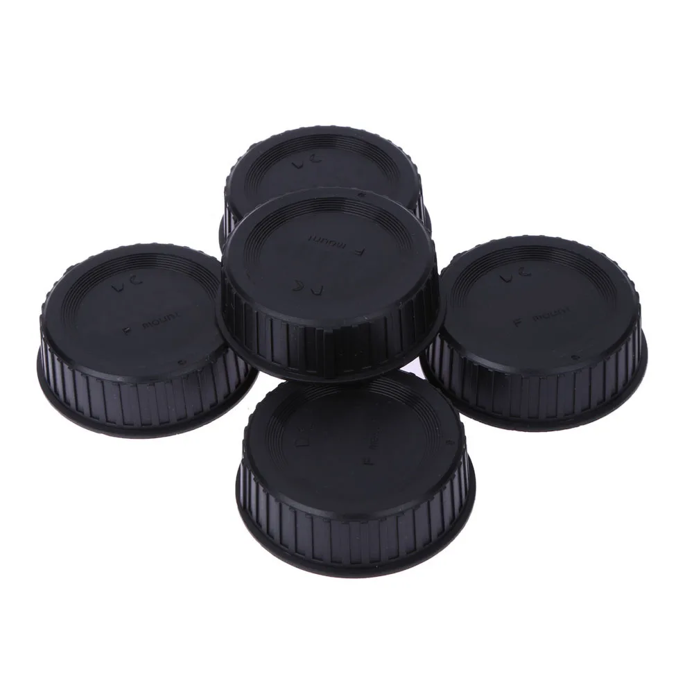 

5pcs Rear Lens Cap Cover LF-4 Lens Protective Cover Plastic Lens Cover Sleeve For Nikon AF AF-S DSLR SLR Cameras Black