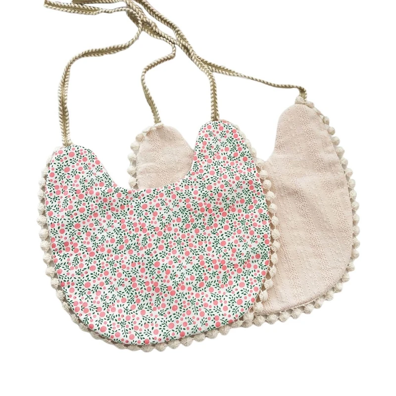 Baberos alimentaci&oacute;n para beb&eacute;s, pa&ntilde;uelo de toalla de algod&oacute;n con estampado, para reci&eacute;n nacidos-0