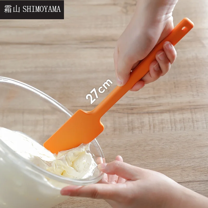 

SHIMOYAMA Butter Cake Silicone Spatula Kitchen Cream Baking Non Stick Scraper Mixing Batter Chocolate Smoother Pastry Tools