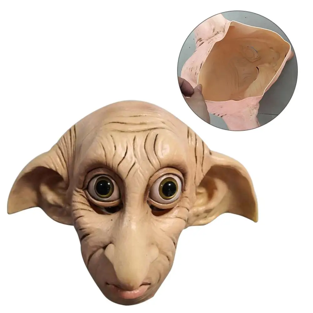 Маска для косплея Dobby Elfin латексная маска Хэллоуин головные уборы животных