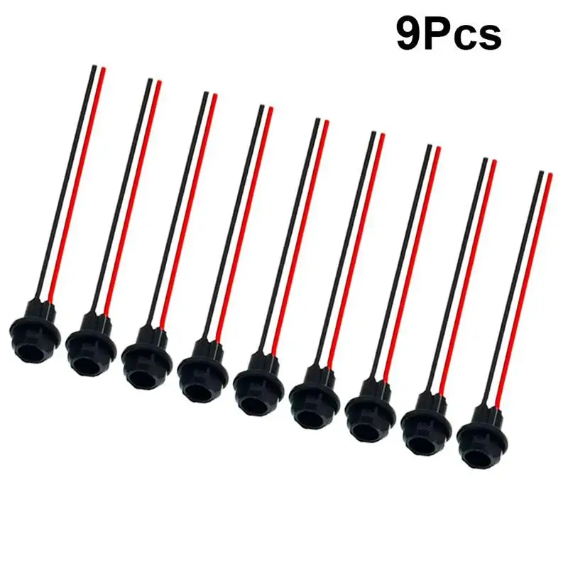 9 шт. разъем для лампы T10 светильник прибора держатель адаптер базовый мотоцикла