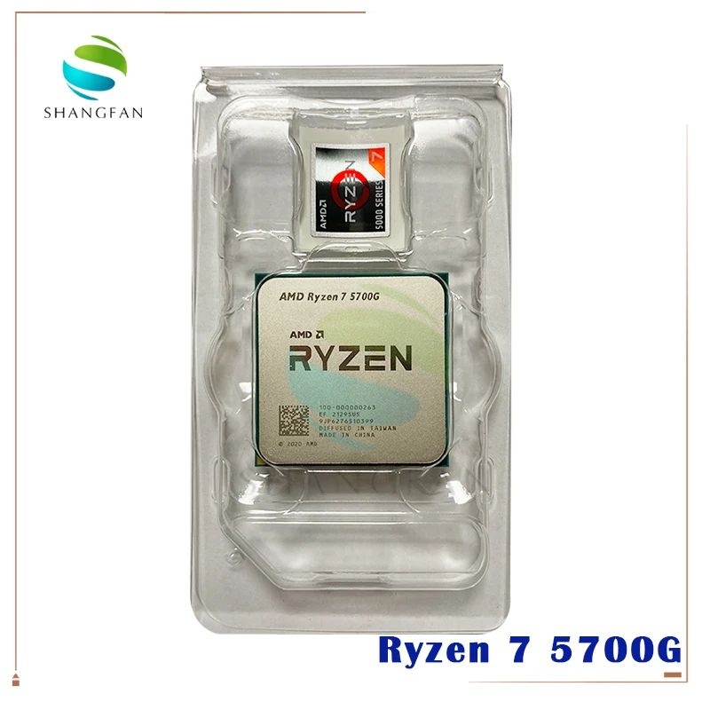 AMD Ryzen 7 5700G R7 3 8 ГГц Восьмиядерный 16 поточный процессор 65 Вт L3 = 16M 100 000000263 разъем AM4
